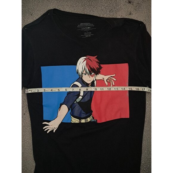 My Hero Academia Shoto Todoroki Fire & Ice Long-Sleeve T-Shirt Men's Small Youth - Picture 6 of 11